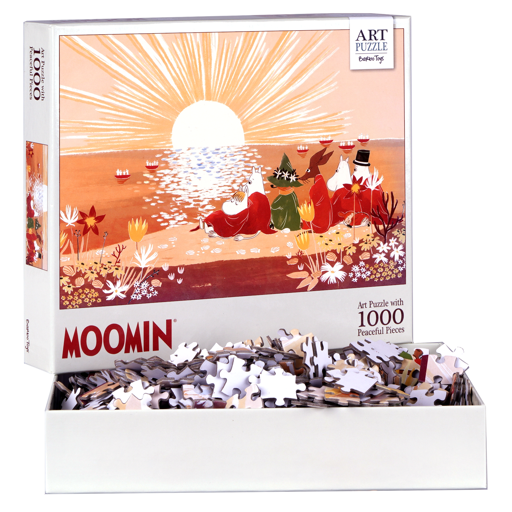 Mumin Art Pussel 1000 bitar - Röd