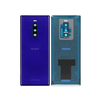 Original Sony Xperia 1 Dual Batterilucka/Baksida Med Tejp - Lila