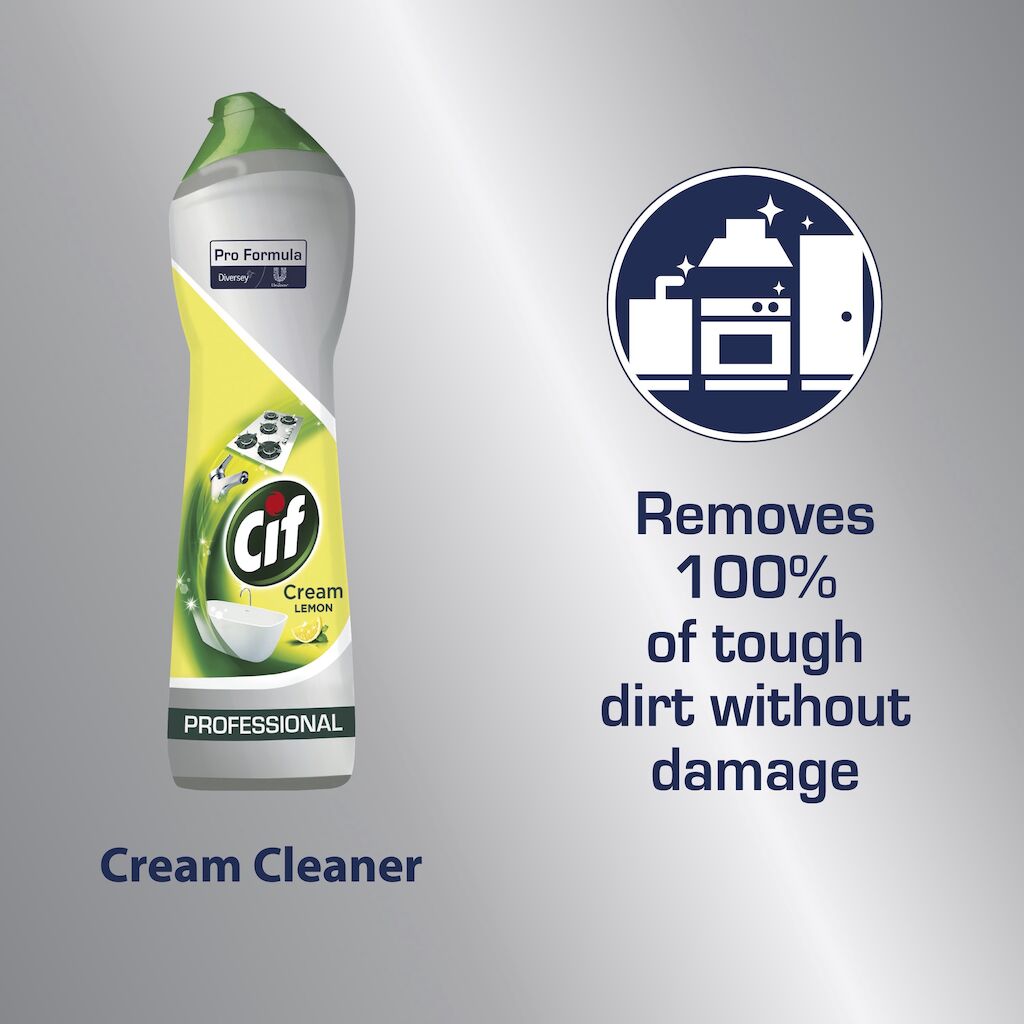 Skurcreme Cif Professional Cream 750ml Lemon - 3