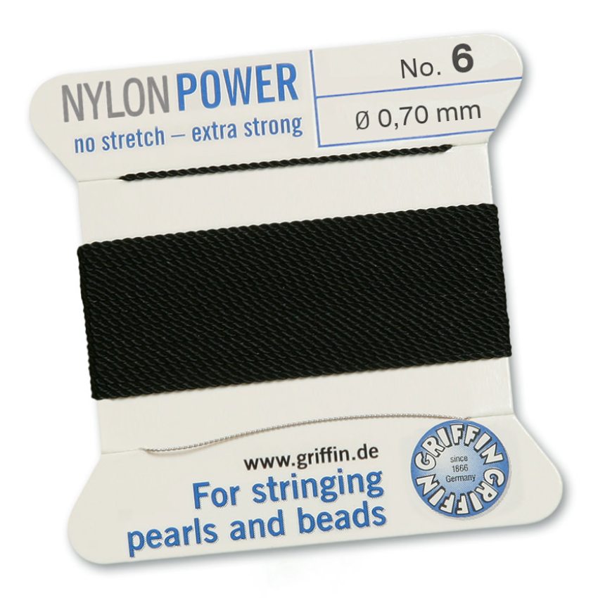 Nylon Power Svart 0.7mm