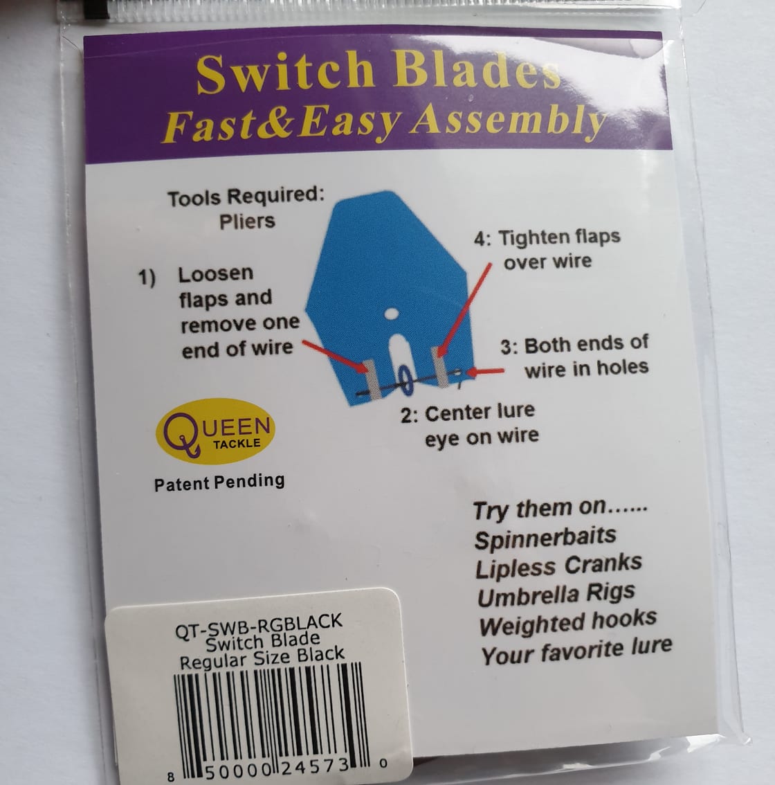 Queen Tackle Switch Blades  Regular 3-pack - 3