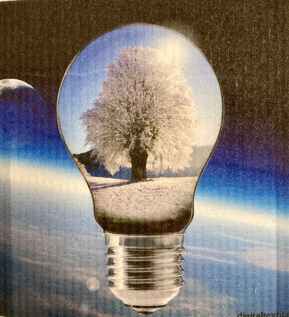 Disktrasa Träd I Glödlampa