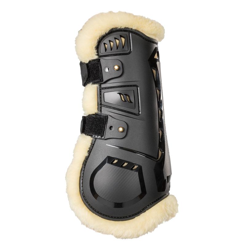 Back On Track Airflow Fur Tendon Boots - Black - Durable