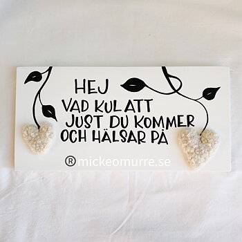 Hej va kul att just du kommer och hälsar på