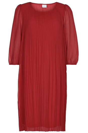  In Front - Caterina Plisse Dress Red