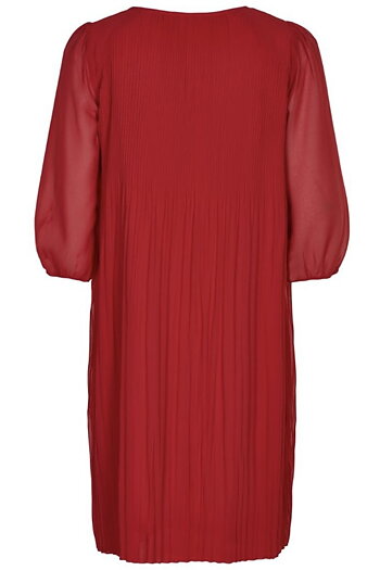  In Front - Caterina Plisse Dress Red