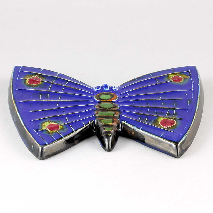 Taisto Kaasinen (Arabia 1960s) Colorful Butterfly Wall Plaque 19 cm (2)