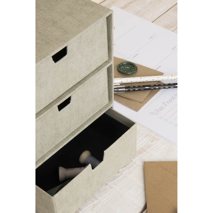 3-lådsbyrå Ingrid canvas linen - 5