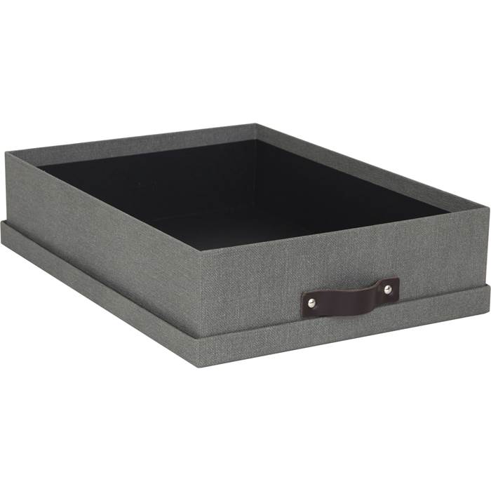Brevbox Oskar canvas grå - 2