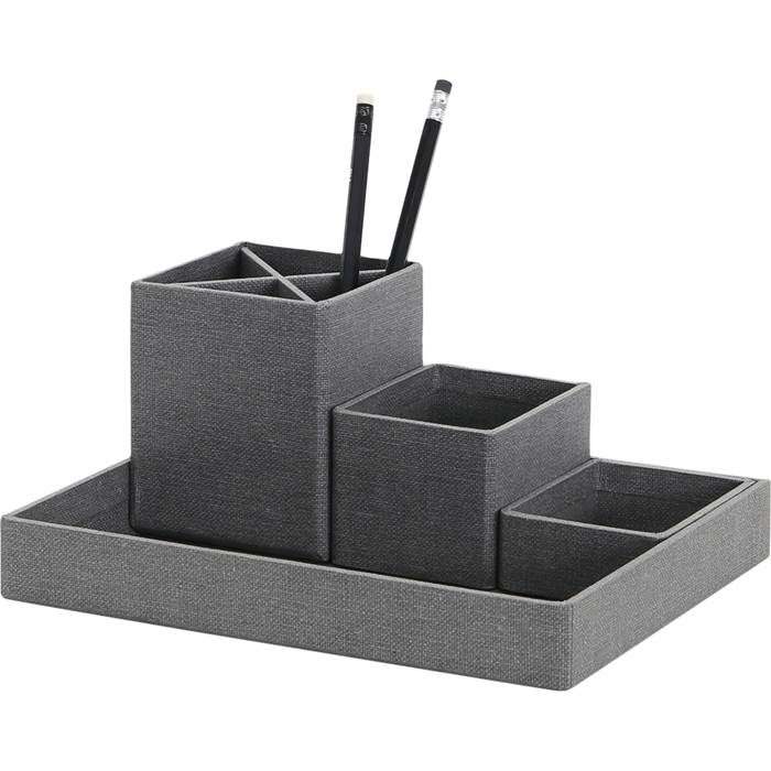 Pennställ Lena canvas grå - 2