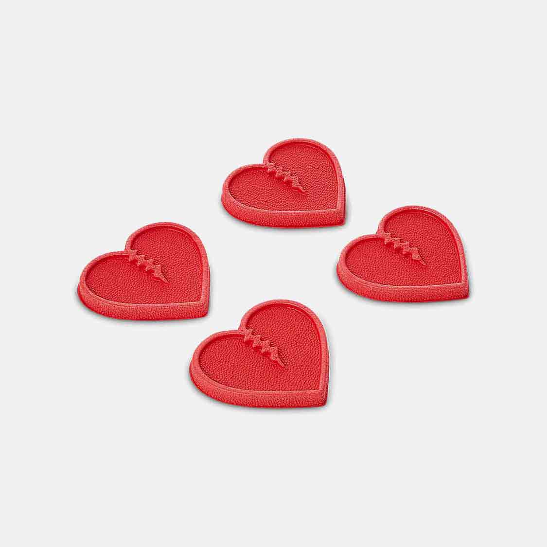 Crab Grab - Mini Hearts Red