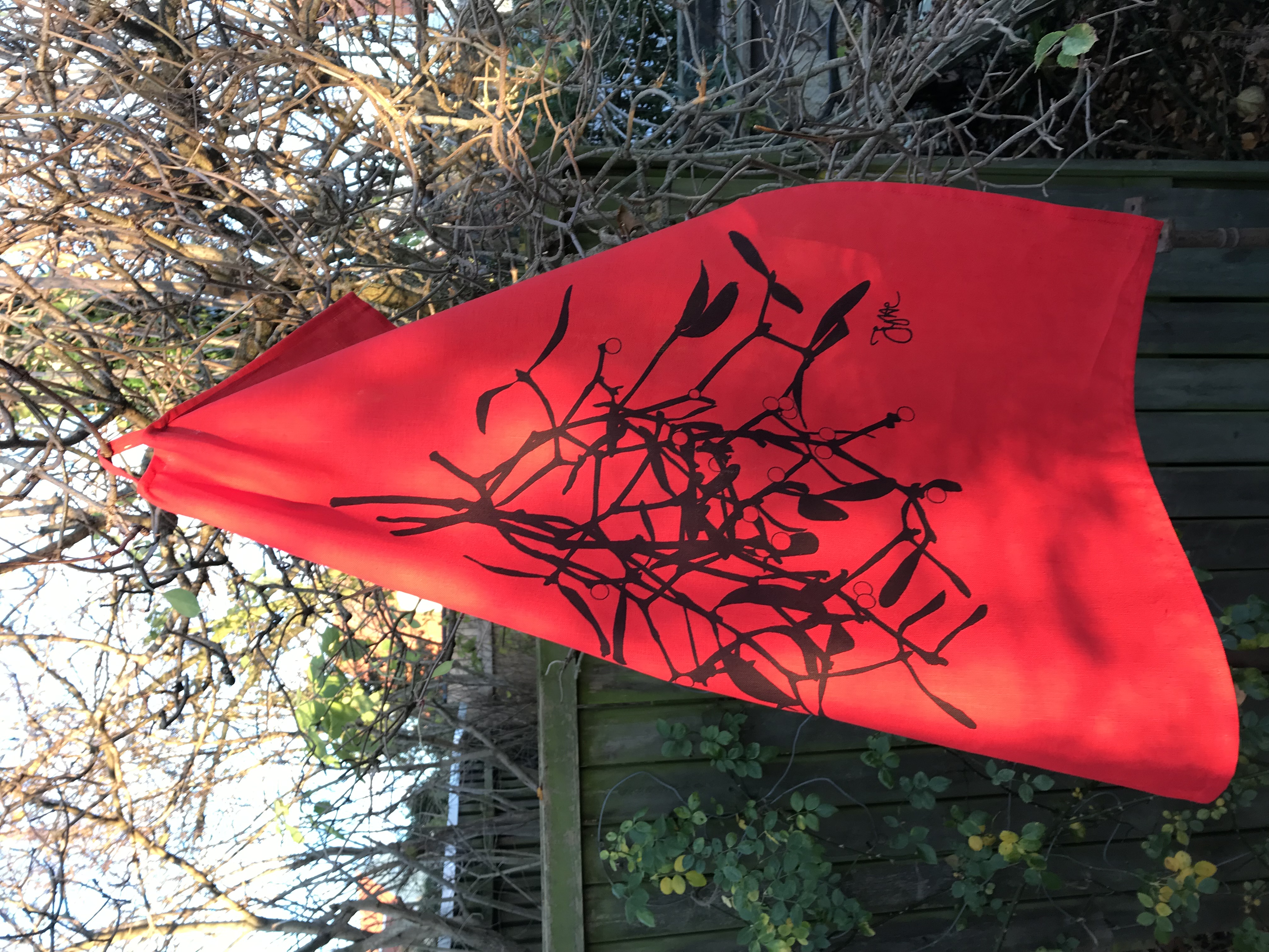 Towel Christmas Mistletoe