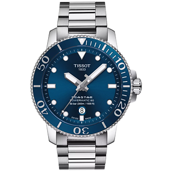 Tissot T120.407.11.041.03 Tissot Seastar 1000 Powermatic 80 43 blå