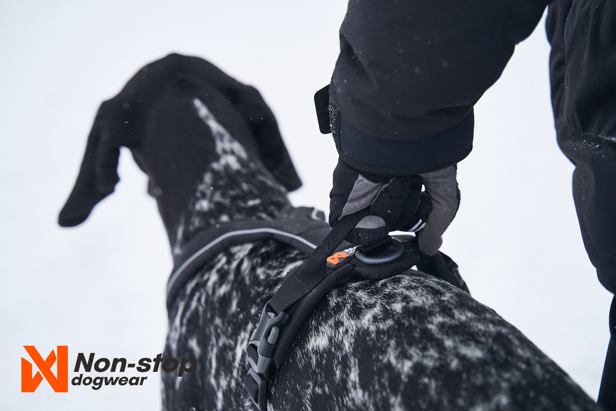 Non-Stop Hundsele - Line Harness grip svart - 2
