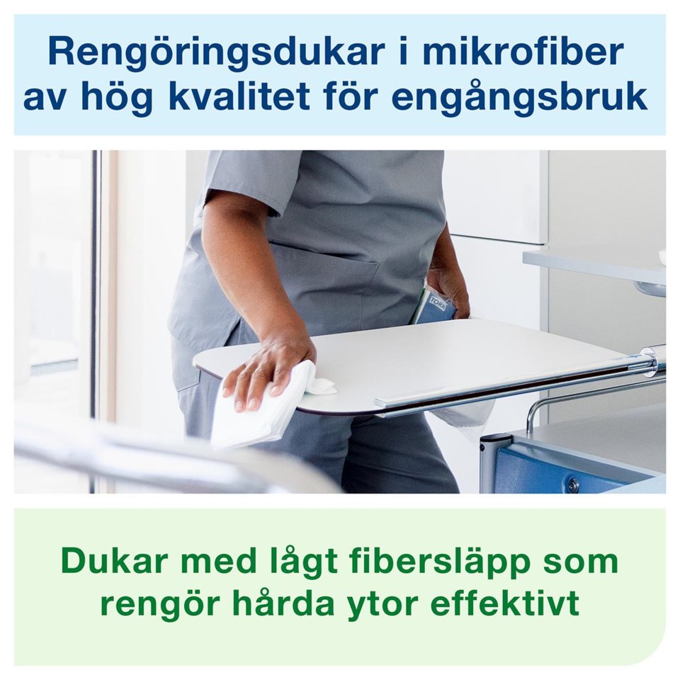 Tork Mikrofiber Rengöringsduk engångsbruk - 3