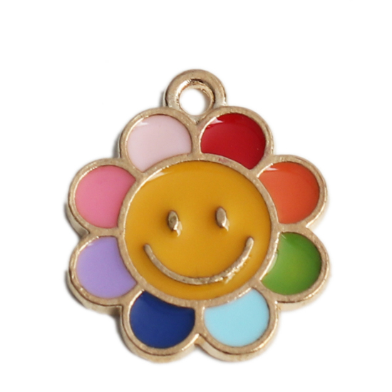 Charm   Enamel  Sun, multi