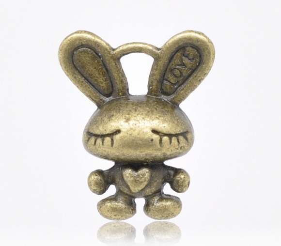 Charm   Rabbit bronze