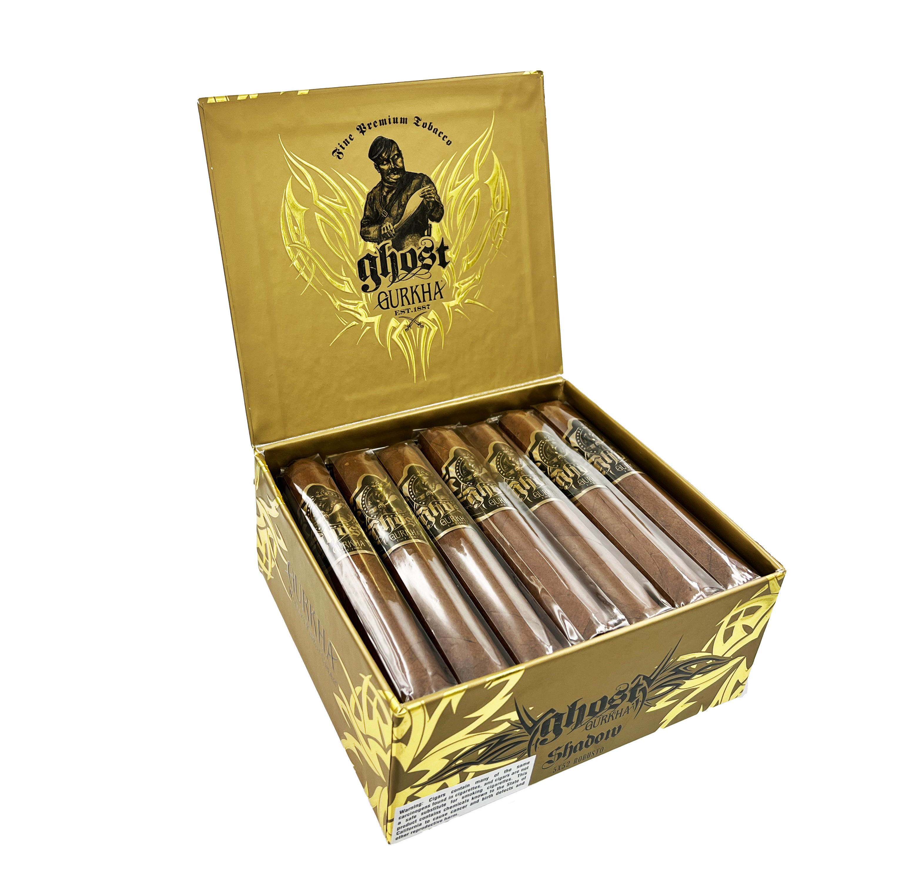 Gurkha Ghost Gold Shadow Robusto Open Box 21p