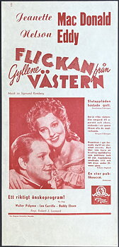 FLICKAN FRÅN GYLLENE VÄSTERN (1938)