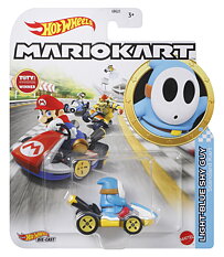 Hot Wheels Mariokart Vehicles GRN21 Light-blue Shy Guy Standard Kart