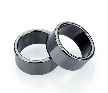 Hematit Ringar -  8mm Platt