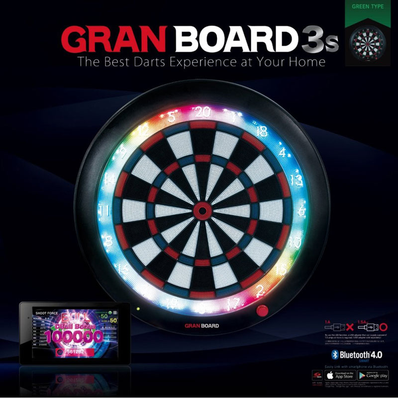 Granboard 3S Professional Electronic Soft Tip Dartboard Green - 7