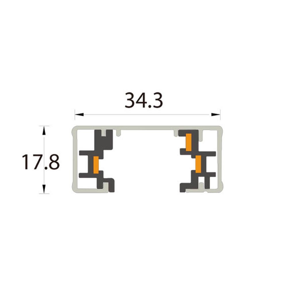 DESIGNLIGHT Tracky One 1m skena - 2