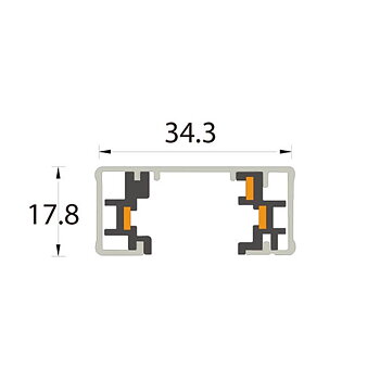 DESIGNLIGHT Tracky One 1m skena