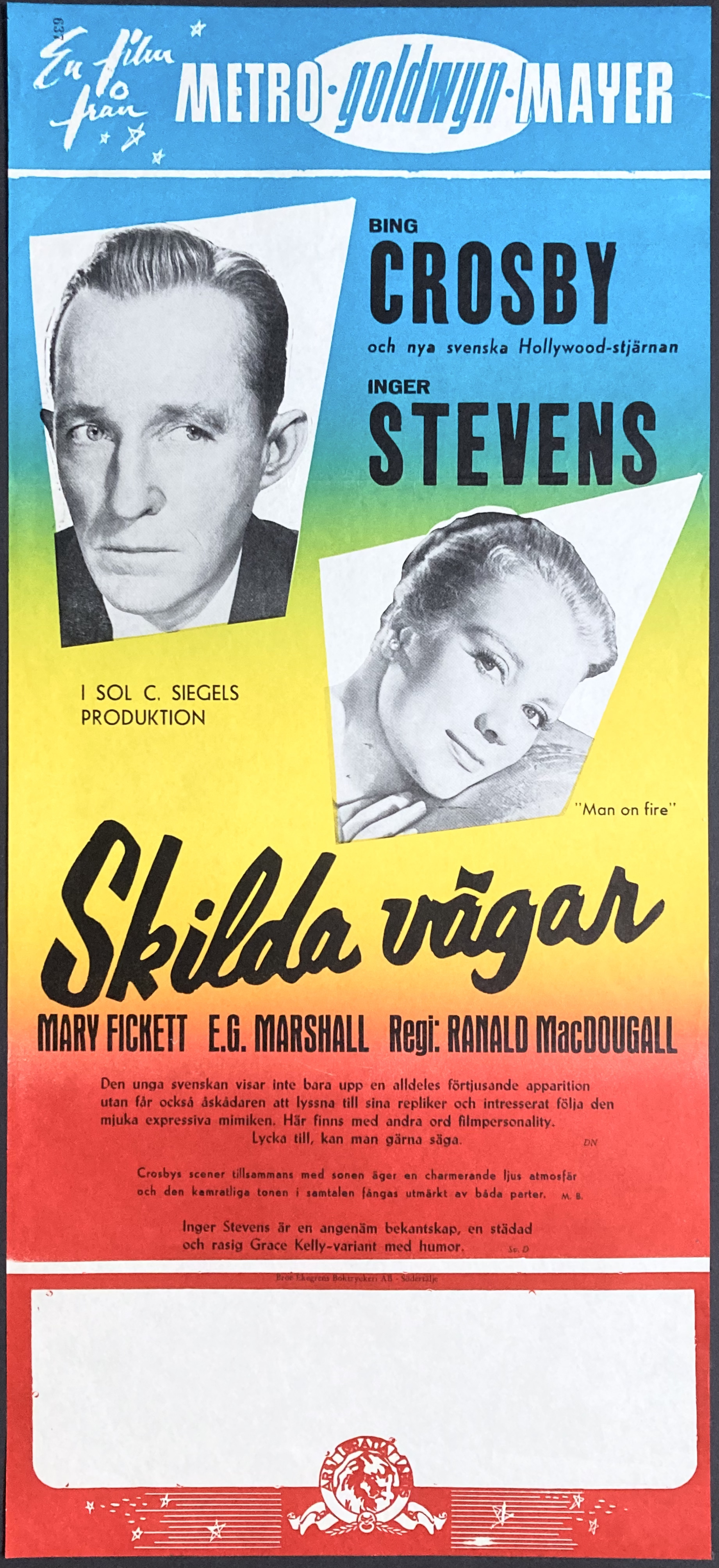 SKILDA VÄGAR (1957)