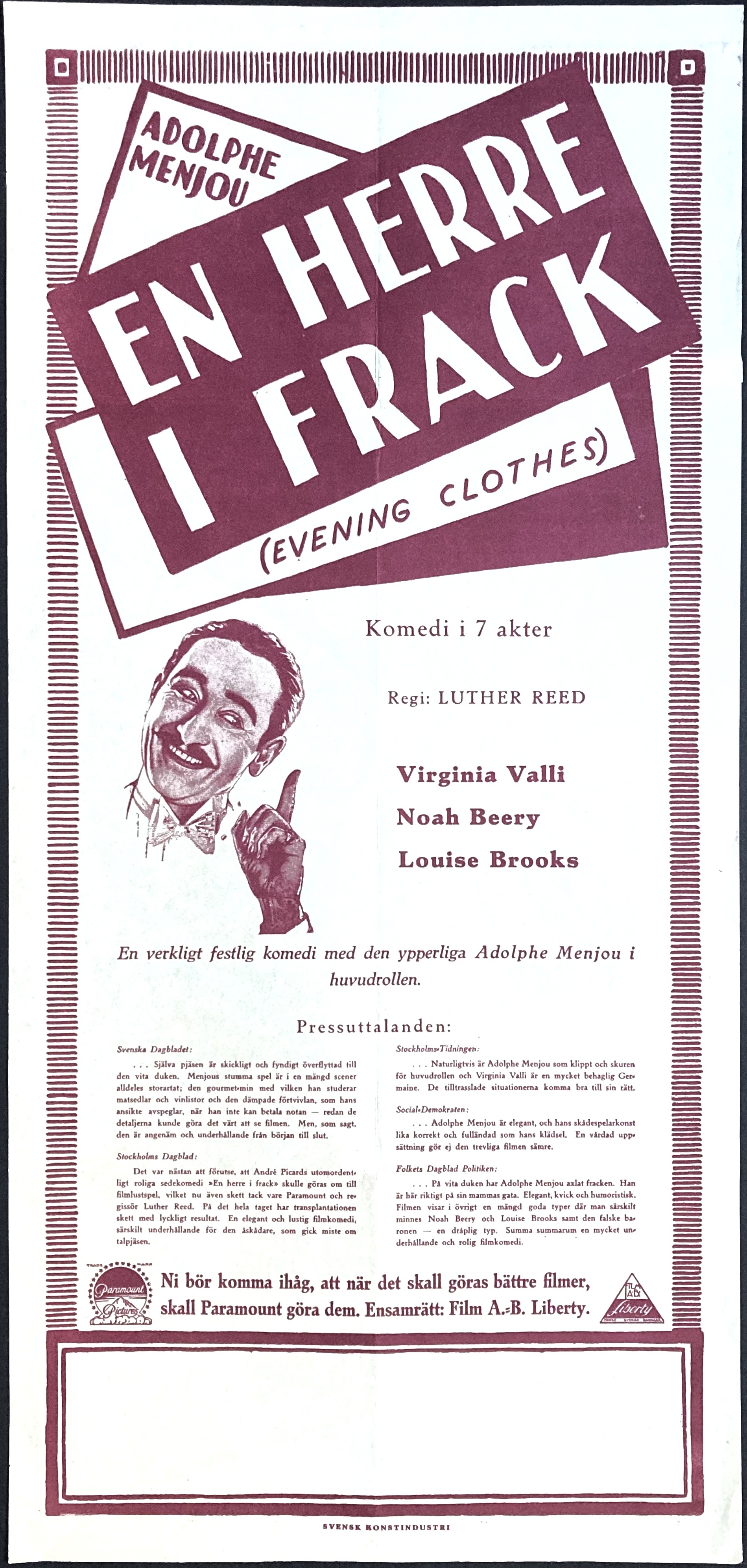 EVENING CLOTHES (1927)