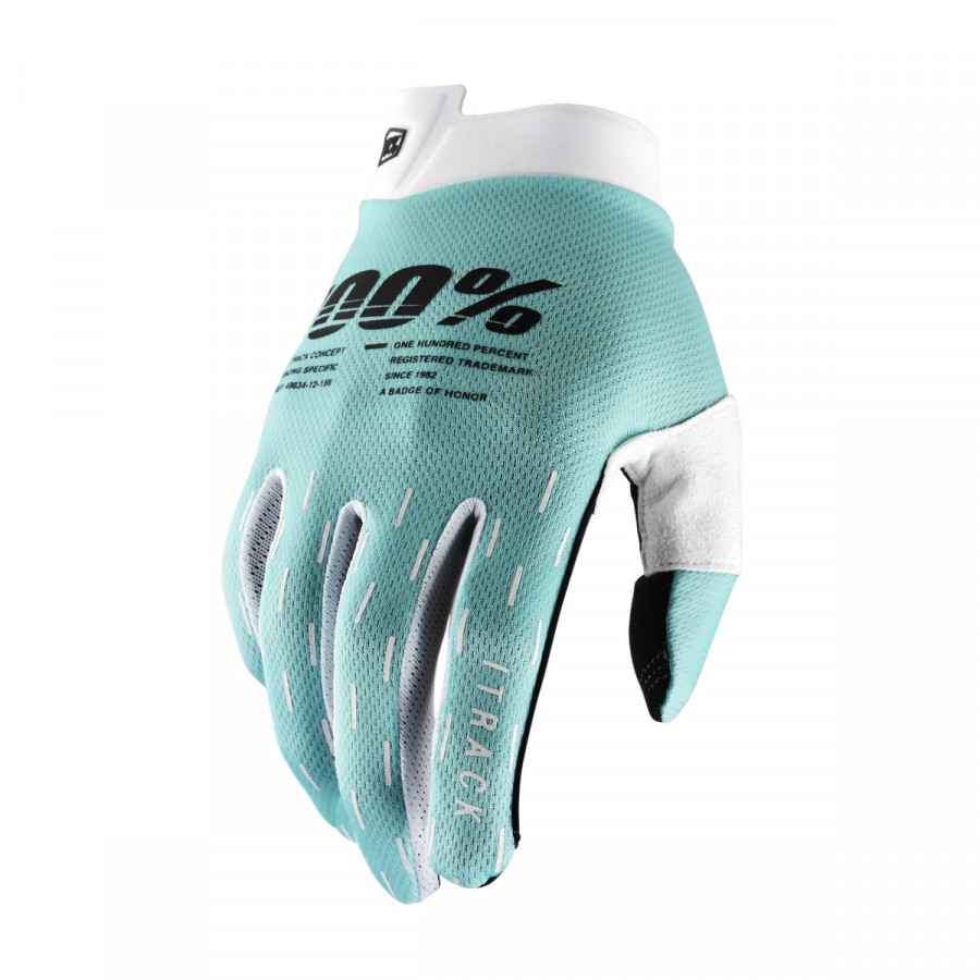 100%, ITRACK GLOVE - AQUA,