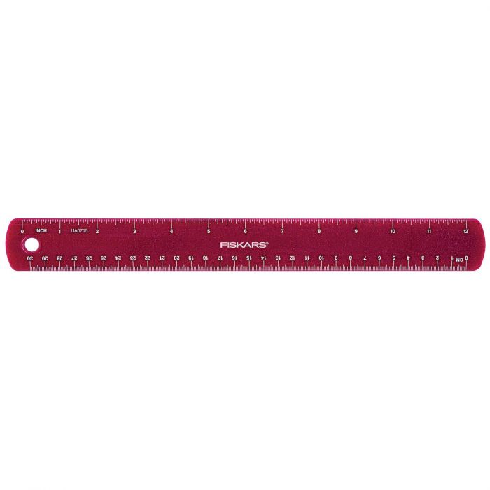 Fiskars Kids Ruler Glitter Pink