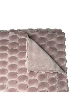 EGG THROW 130X170CM DUSTY PINK CEANNIS