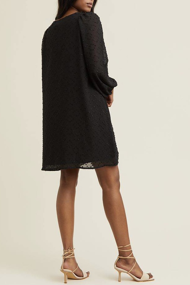 Dry Lake -  Collin Dress Black Glitter Chiffon - 2