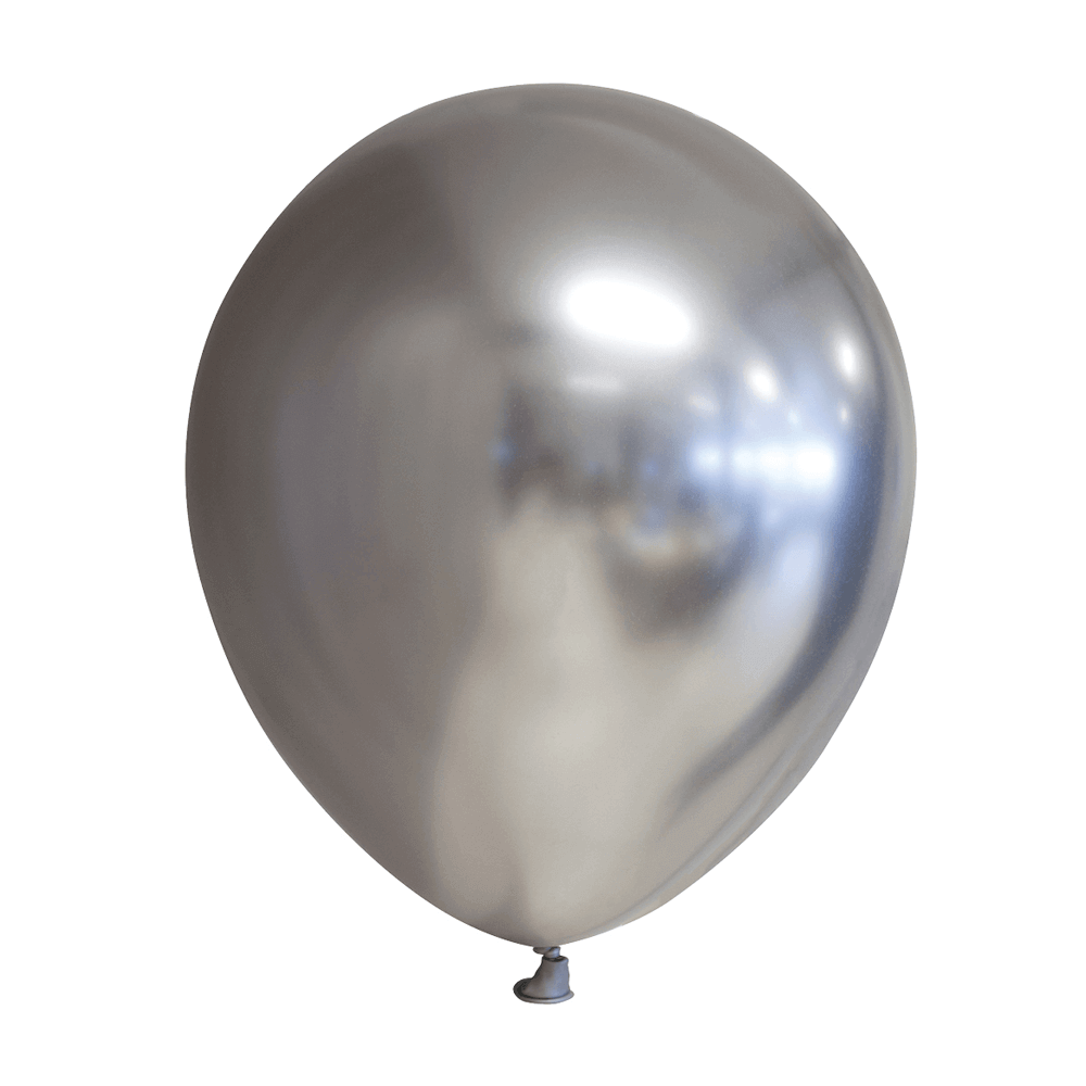 Ballonger Chrome | 30 cm | 10-pack | Silver