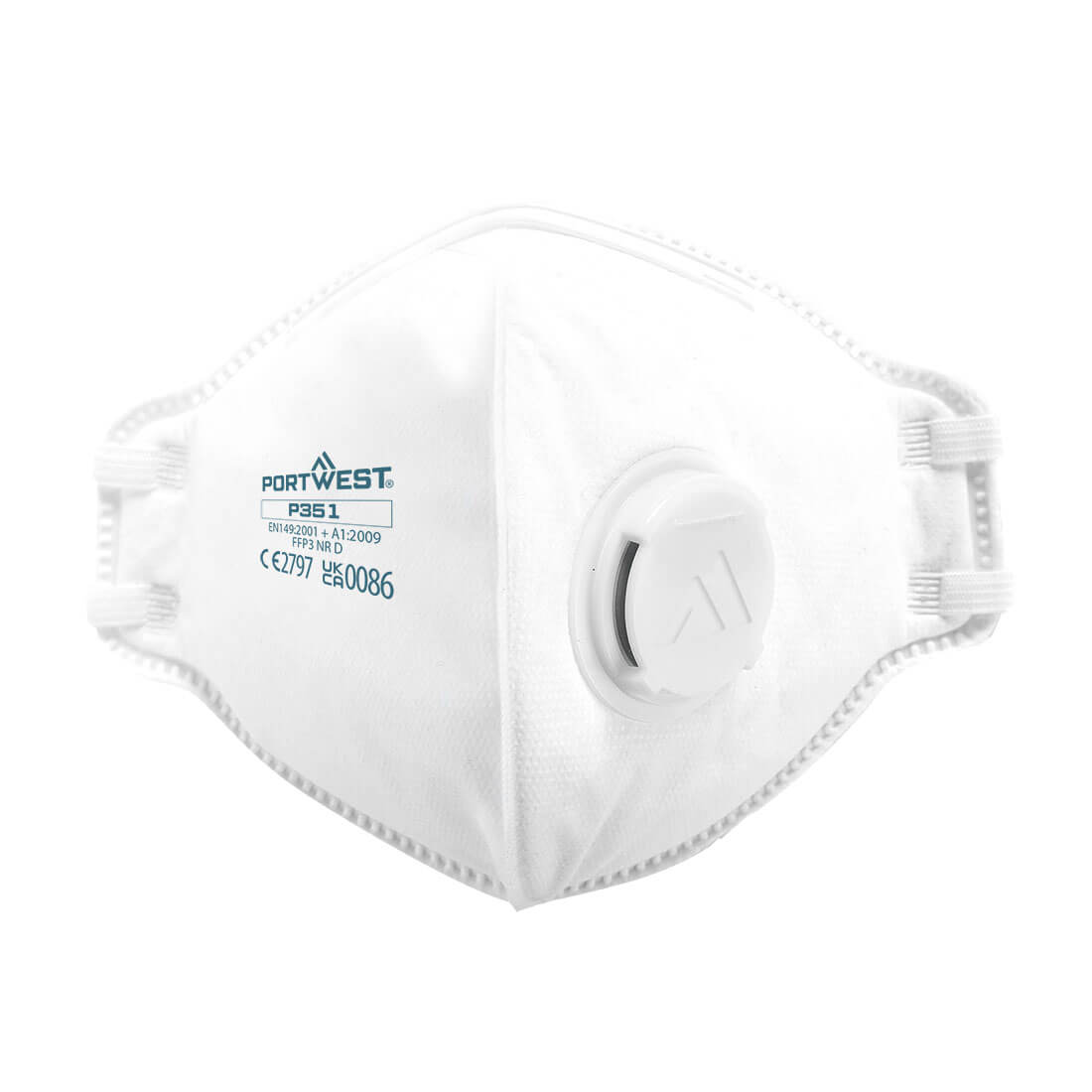 PW P351 - FFP3 Ventilsförsedd Damm veckat andningsskydd