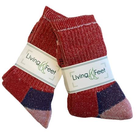abstract magneet leeftijd Wollen sokken met 60% wol - Rood (2 paar)