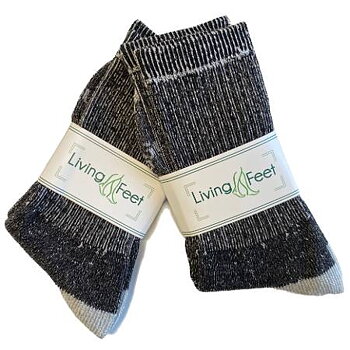 Wollen sokken met 60% wol - Zwart - 2  paar