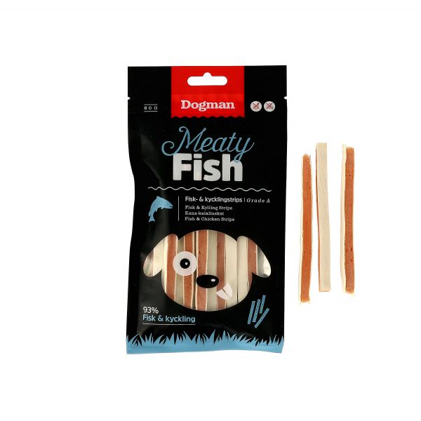 Dogman Fisk & kycklingstrips 80 Gram