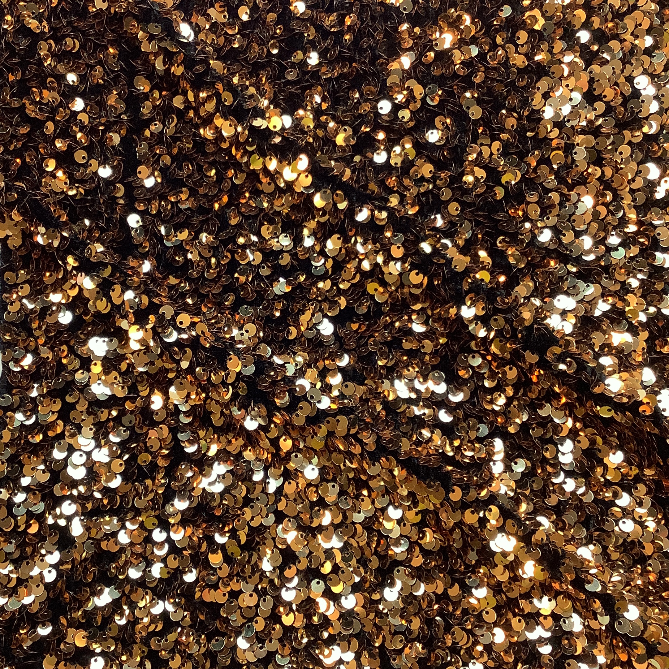 Stretch sequin on velvet Gold NB400
