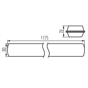 KANLUX Industriarmatur MAH LED HI 38W IP65 4000K