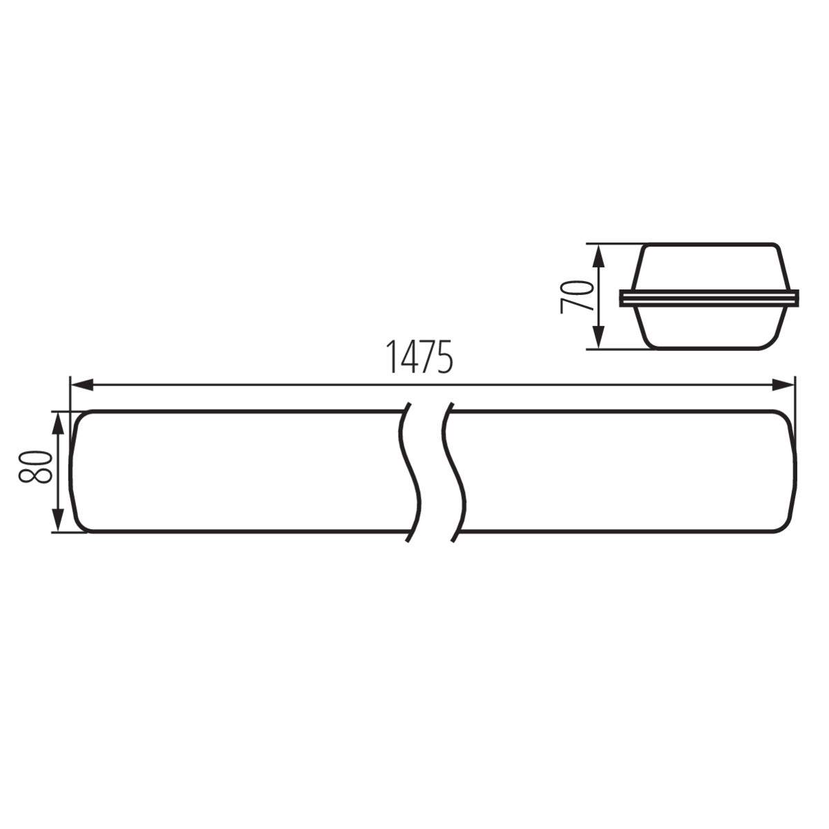 KANLUX Industriarmatur MAH LED HI 48W IP65 4000K - 2