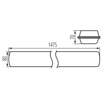 KANLUX Industriarmatur MAH LED HI 48W IP65 4000K