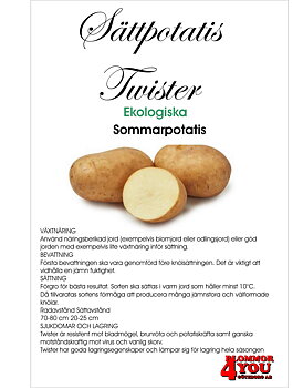 Sättpotatis Twister EKO 2 Kilo