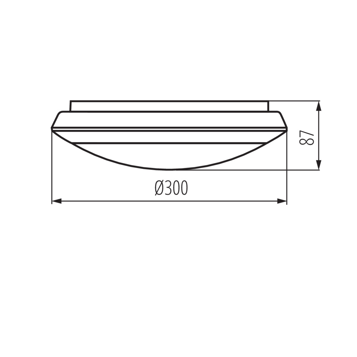 KANLUX Plafond 16W DABA sensor+grundljus - 3