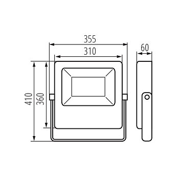 KANLUX strålkastare AGOR/A 200W