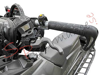 Skinz Polaris Matryx 2021- Justerbart Bromshandtag Uppvärmt, Graphite