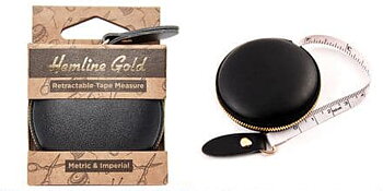 Måttband Infällbart (150 cm / 60 inch) - Hemline Gold