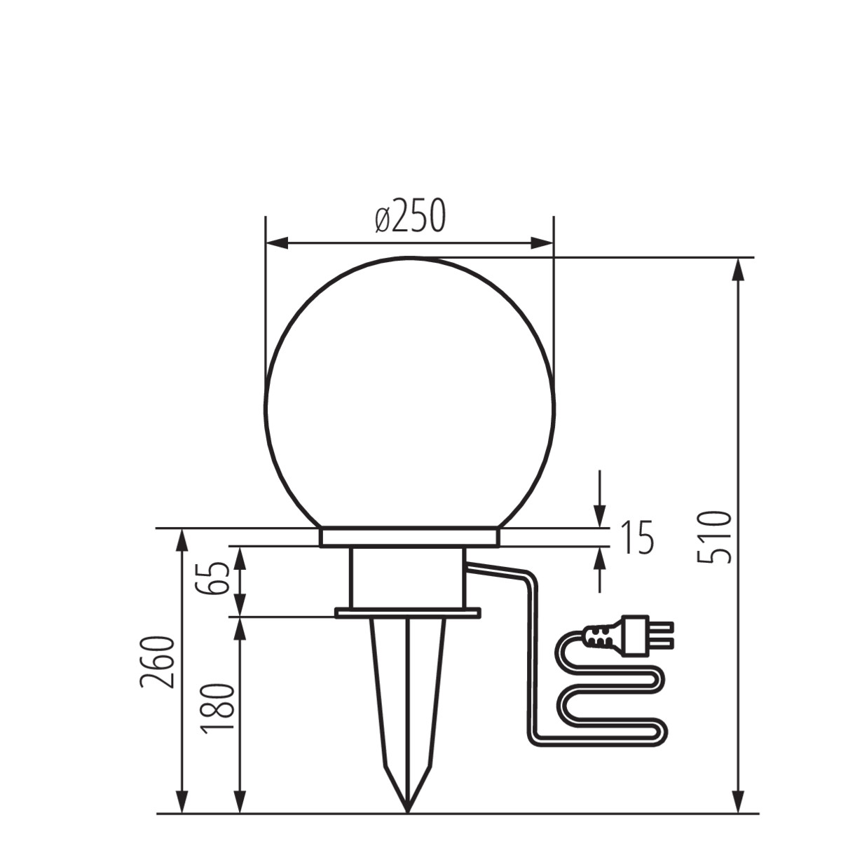 KANLUX IDAVA Klot-25 E27 - 2