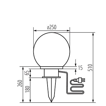 KANLUX IDAVA Klot-25 E27